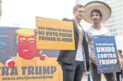  ??  ?? Los organizado­res aclaran: “No es una campaña partidista, es una campaña para pedir que Donald Trump nunca gane, estamos pidiendo que no voten por Donald”.