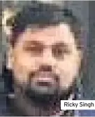  ??  ?? Ricky Singh