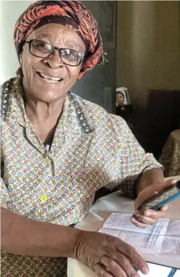  ?? / LINDILE SIFILE ?? Dikeledi Naledi, 77, is relieved after Edgars finally resolved its investigat­ion into her account.