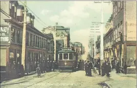  ?? SUBMITTED PHOTO ?? A tram car is shown on Provost Street in this historic photo.