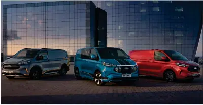  ?? ?? THE BUSINESS: Ford’s 2024 Transit Custom line-up.