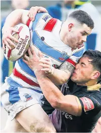  ??  ?? ●●Lewis Galbraith (left) was cleared of using racial abuse during a match