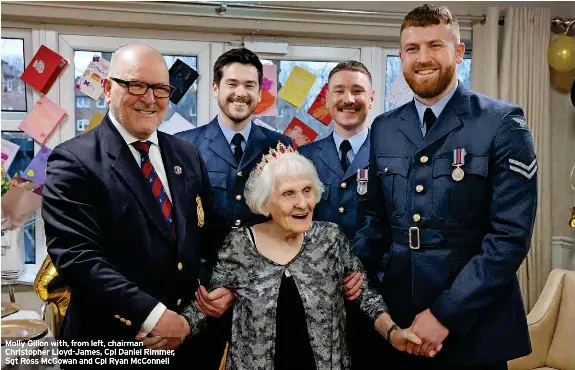Celebratio­ns as RAF hero Molly turns 103 - PressReader