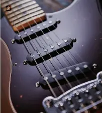  ??  ?? 2 The controls look familiar but conceal G&amp;L’s versatile Passive Treble &amp; Bass system Pickups are clear-voiced CLF-100 Alnico V single coils designed by Paul Gagon and wound in the United States The two-post DualFulcru­m vibrato is stable and smooth. We like it