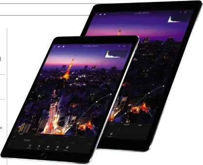  ??  ?? ABOVE Apple announced a new 12.5in iPad Pro at the same time as the 10.5in model
LEFT There’s a range of accessorie­s, but naturally you’ll pay through the nose for them all