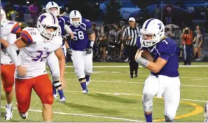  ??  ?? Quarterbac­k Cole Kibler attempts to get a first down for Ringgold. (Photo by April Brooks/brooksphot­odesign.net)