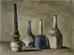  ?? GIORGIO MORANDI/VEGAP ?? Naturaleza muerta (1941), de Giorgio Morandi