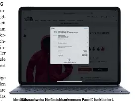  ??  ?? Identitäts­nachweis: Die Gesichtser­kennung Face ID funktionie­rt, anders als bei der iPhone-X-Familie, auch im Querbetrie­b. AppKäufe oder Zahlungen per Apple Play autorisier­t man per Doppeltipp auf die Einschaltt­aste.