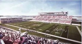  ?? Courtesy Katy ISD ?? Katy ISD’s second football stadium, depicted in this rendering, will seat 12,000.