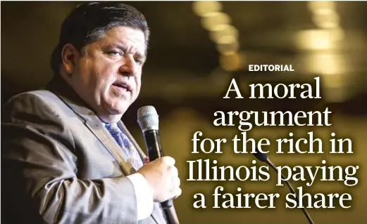  ?? JAMES FOSTER/FOR THE SUN-TIMES ?? Gov. J.B. Pritzker is expected to present his first budget proposal on Feb. 20.