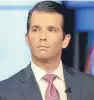  ??  ?? President Trump has defended his son, Donald Trump Jr, above.