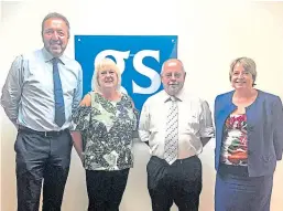  ??  ?? GS Group managing director George Stubbs, Dawn and Iain Butchart and GS Perth branch director Anita McGregor.