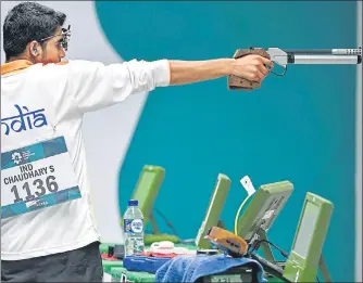  ?? AFP ?? ▪ Saurabh Chaudhary won gold in 10m air pistol at the recentlyco­ncluded Asian Games in Jakarta and Palembang.