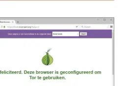  ??  ?? Met de Tor-browser surf
je via het Tornetwerk bijna net zo makkelijk op het internet als met een normale
browser.