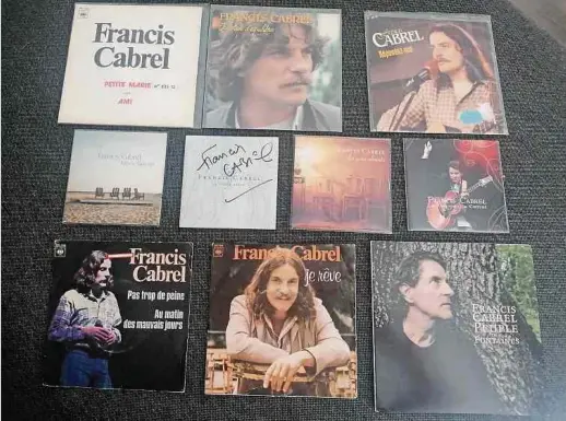  ?? Photos: privée ?? Vinyles, 45 tours, CD: la collection de François est impression­nante.