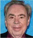  ??  ?? Lord Lloyd-Webber is upbeat