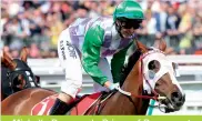  ??  ?? Michelle Payne rode Prince of Penzance to victory in the 2015 Melbourne Cup.