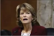  ?? PATRICK SEMANSKY — THE ASSOCIATED PRESS FILE ?? Sen. Lisa Murkowski, R-Alaska, chair of the Senate Energy and Natural Resources Committee, speaks during a hearing on Capitol Hill in Washington.