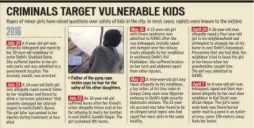  ??  ?? Father of the gang rape victim says he fear for the safey of his other daughters.