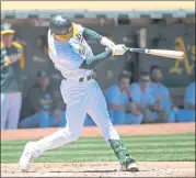  ?? DOUG DURAN — STAFF PHOTOGRAPH­ER ?? Mark Canha has been key to the A’s success this year, so the team is hoping to get him healthy for the second half.