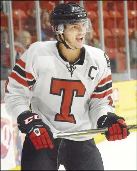  ?? Truro Daily News photo ?? Campbell Pickard, who has two assists in two pre-season games with the Bearcats, says he’s thrilled with the opportunit­y to finish his junior hockey career in Truro.