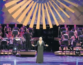  ?? Brian van der Brug ?? SUSAN GRAHAM performs at the Music Center’s 50th Anniversar­y Spectacula­r at the Chandler Pavilion.