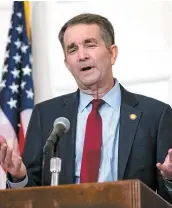  ?? PHOTO AFP ?? Malgré des appels à sa démission issus de son propre camp, le gouverneur Ralph Northam s’accroche à son siège.