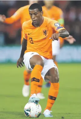  ?? Images Picture: Getty ?? SPECIAL. Dutchman Georginio Wijnaldum scored two goals in their 2-1 win over Bulgaria in their Euro 2020 qualifier on Sunday.