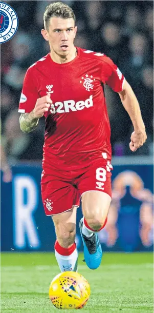  ??  ?? FORM PLAYER: Midfielder Ryan Jack is adding goals to his Rangers game