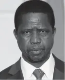  ??  ?? Edgar Lungu