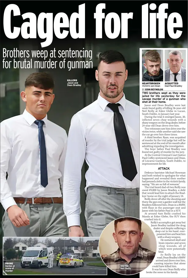  ??  ?? PROBE KILLERS VICTIM HEARTBROKE­N Victim’s son Dean ACQUITTED Dad Paul Bradley