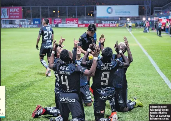  ?? Fotos: Archivo / EXTRA ?? Independie­nte del Valle recibirá en su estadio a Mushuc Runa, en el arranque del torneo nacional.