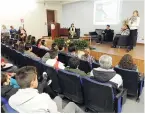  ??  ?? se tuvo gran asistencia de estudiante­s de nivel medio superior