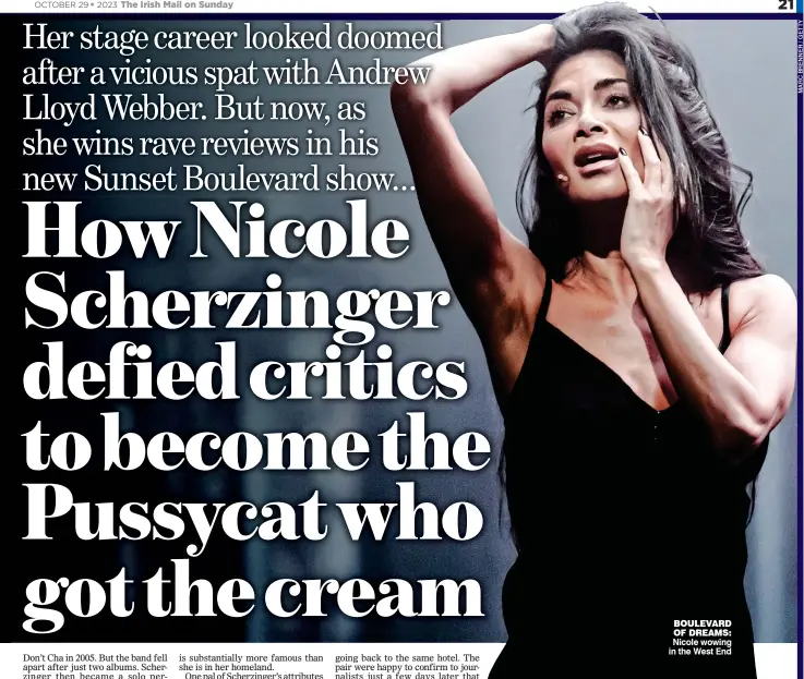  ?? BOULEVARD OF DREAMS: Nicole wowing in the West End ??