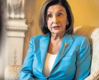  ?? MELINA MARA / WASHINGTON POST ?? Democrata. Nancy Pelosi, presidente da Câmara: queda de braço com o presidente