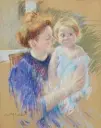  ??  ?? Mary Cassatt (1844-1926),
Mother in Purple Holding Her Child, 1909. Pastel on tan paper laid down on board, 28¼ x 22¼ in. Estimate: $400/600,000 SOLD: $560,000