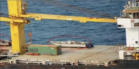  ?? PHOTOS: GETTY IMAGES, ALAMY, BBC, FLASH 90 ?? The Saviz, an Iranian spy ship, was attacked last week moored off Yemen’s Red Sea coast