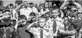  ?? JAKE MAY/ASSOCIATED PRESS ?? Boy Scouts and Cub Scouts will begin admitting girls under a change adopted Wednesday.