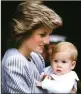  ??  ?? Princess Diana with Prince Harry