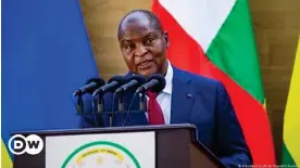  ?? ?? Le président Touadéra ne s'est pas exprimé sur les sujets qui préoccupen­t la majorité des Centrafric­ains