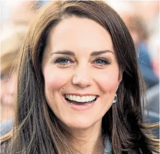  ??  ?? A beaming Duchess of Cambridge on her visit to Luxembourg yesterday