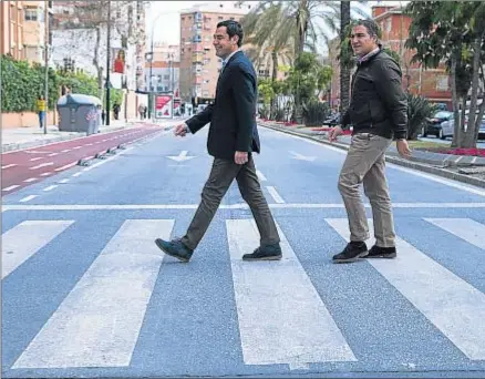  ?? EFE ?? El candidato del Partido Popular en las elecciones andaluzas, Juan Manuel Moreno Bonilla, ayer