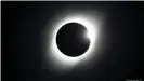  ??  ?? A total eclipse can be seen over South America on 14 December.