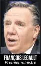  ??  ?? FRANÇOIS LEGAULT Premier ministre