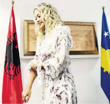  ?? AFP ?? Rita Ora – geboren in Pristina, aufgewachs­en in London – hat für das Alba-Festival sofort zugesagt.