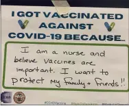  ?? SUBMITTED PHOTO ?? Chester County residents age 65and older are now eligible to receive the COVID-19 vaccinatio­n.