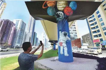  ?? Atiq Ur Rehman/Gulf News ?? The murals are part of an initiative that aims to transform Dubai into an open-air museum.