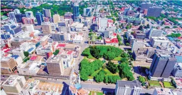  ??  ?? Harare aerial view