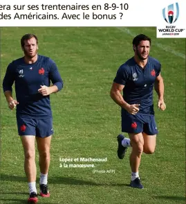  ?? (Photo AFP) ?? Lopez et Machenaud à la manoeuvre.