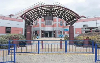  ??  ?? Queen Margaret Hospital, Dunfermlin­e, one of many places a correspond­ent received excellent care from NHS Scotland staff.